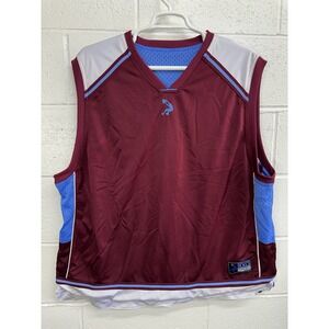 Vtg Y2K Shaq Shaquille O'Neal #34 Basketball Jersey Maroon XL-XXL Reversible